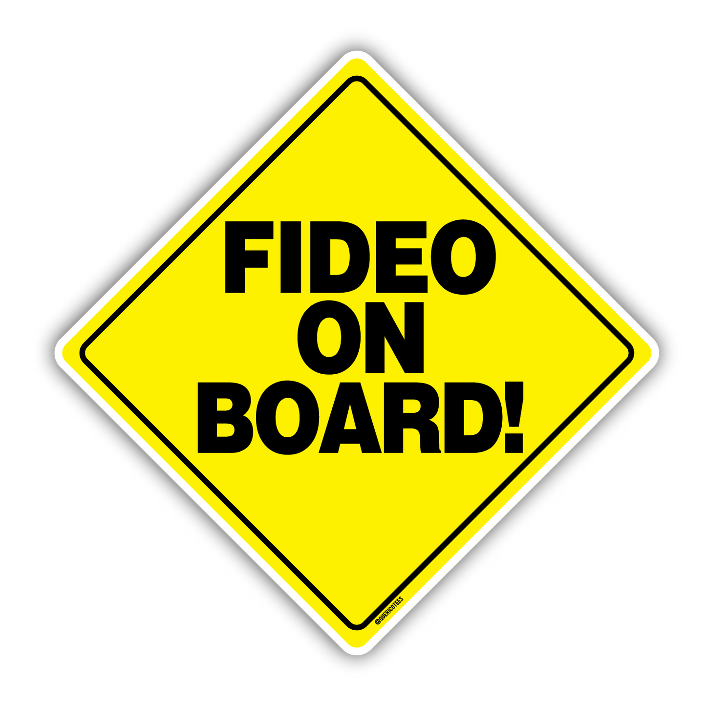 Fideo on Board Sticker