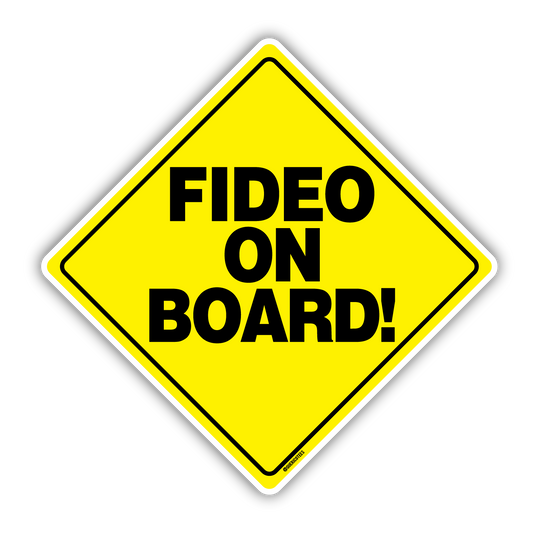 Fideo on Board Sticker
