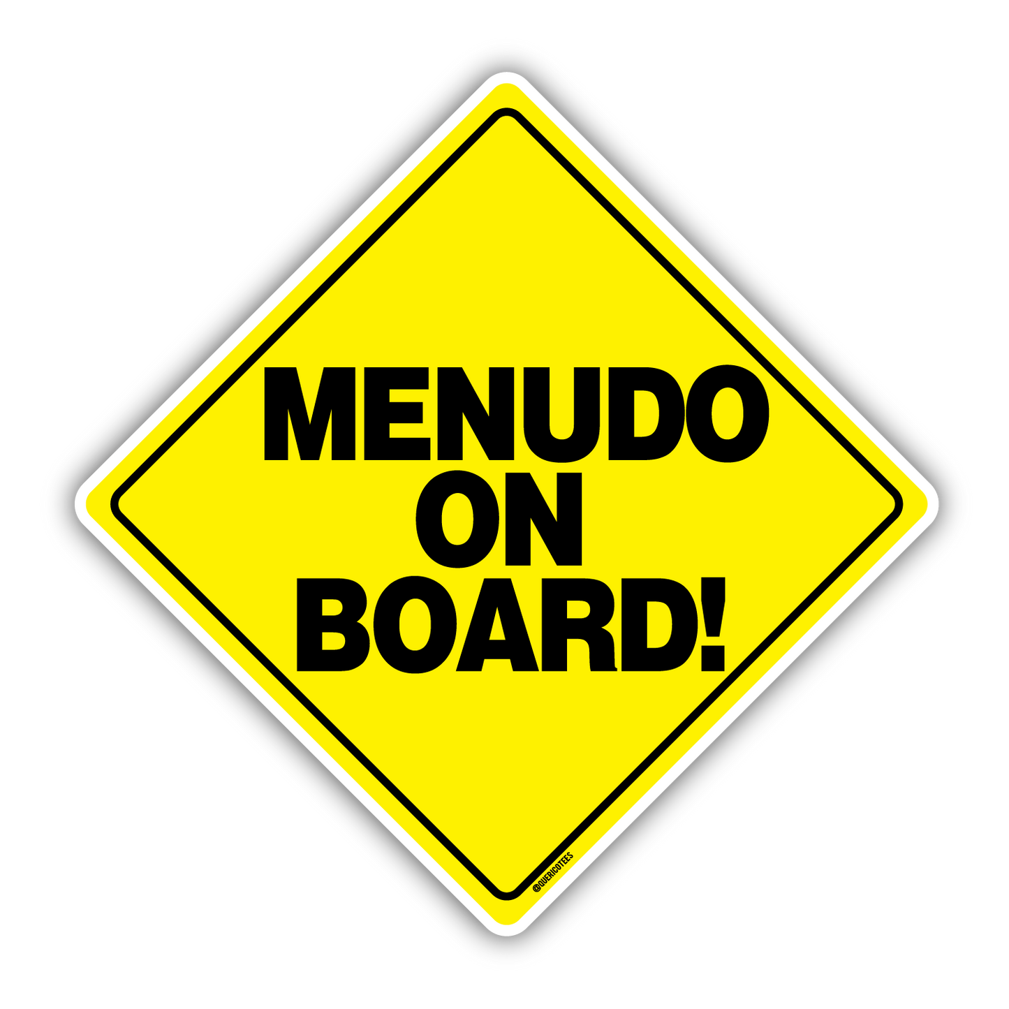 Menudo on Board Sticker