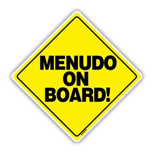 Menudo on Board Sticker