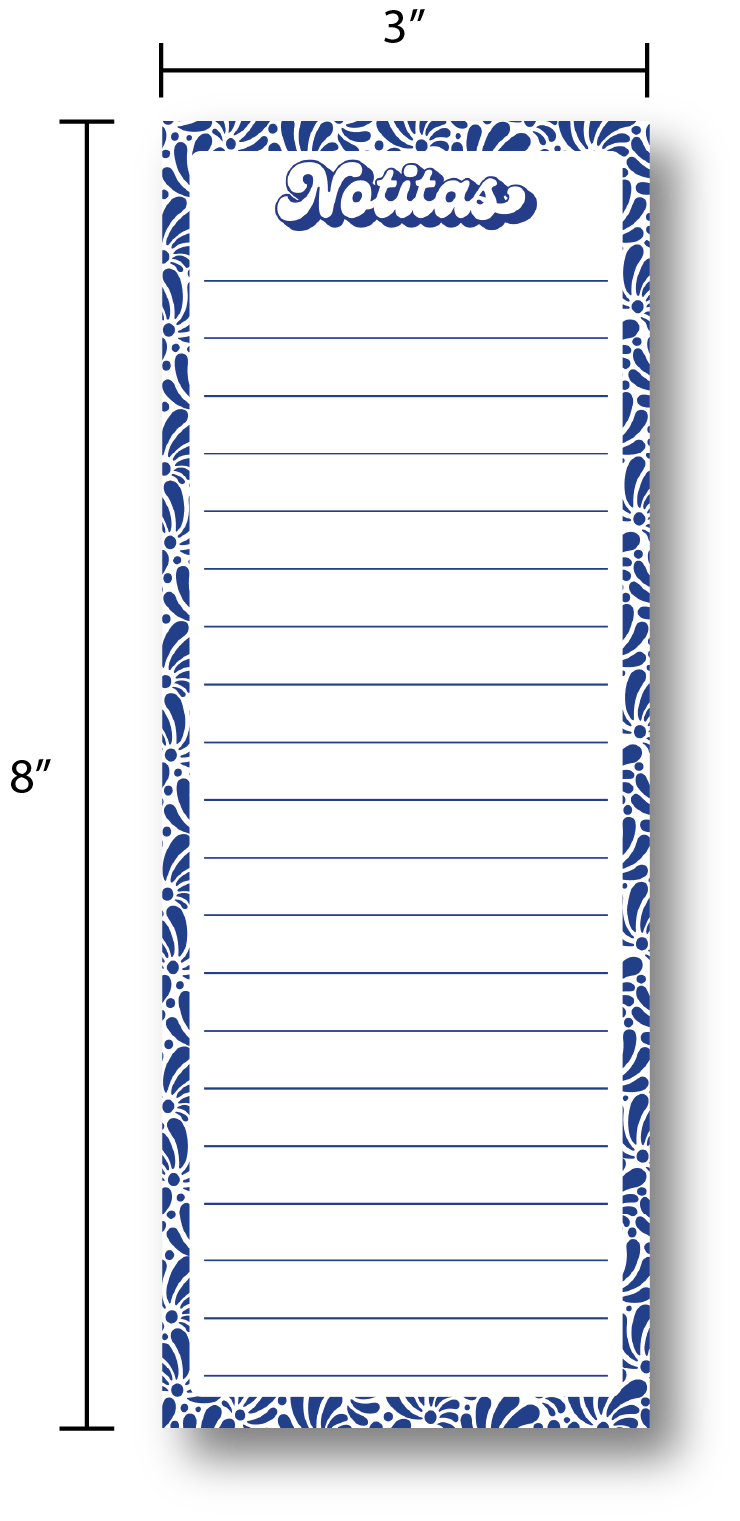 Notitas Talavera Slim Notepad