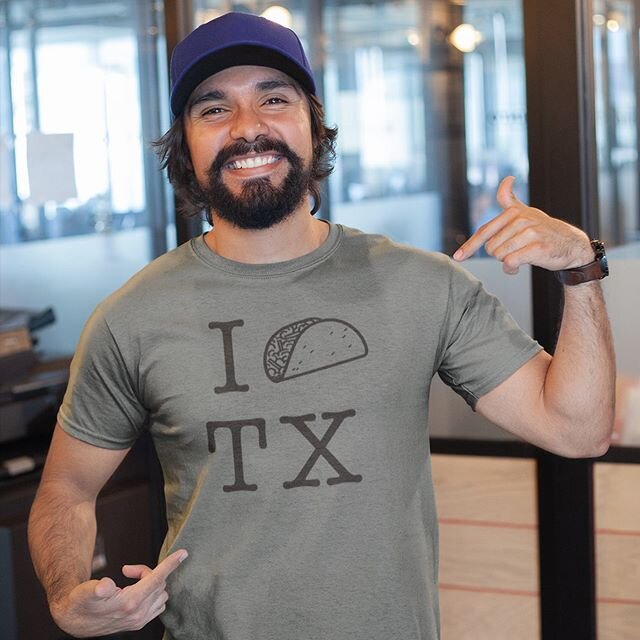 I Taco Texas® with Black Lettering