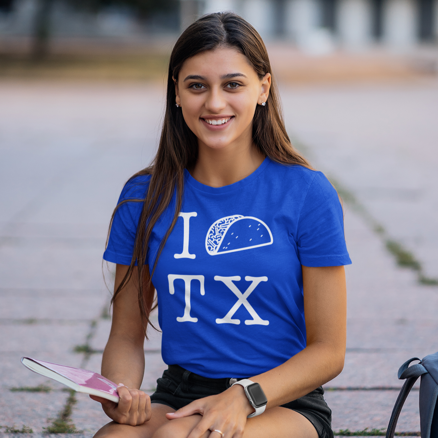 I Taco Texas® in White Lettering