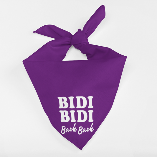 Bidi Bidi Bark Bark Dog Bandana