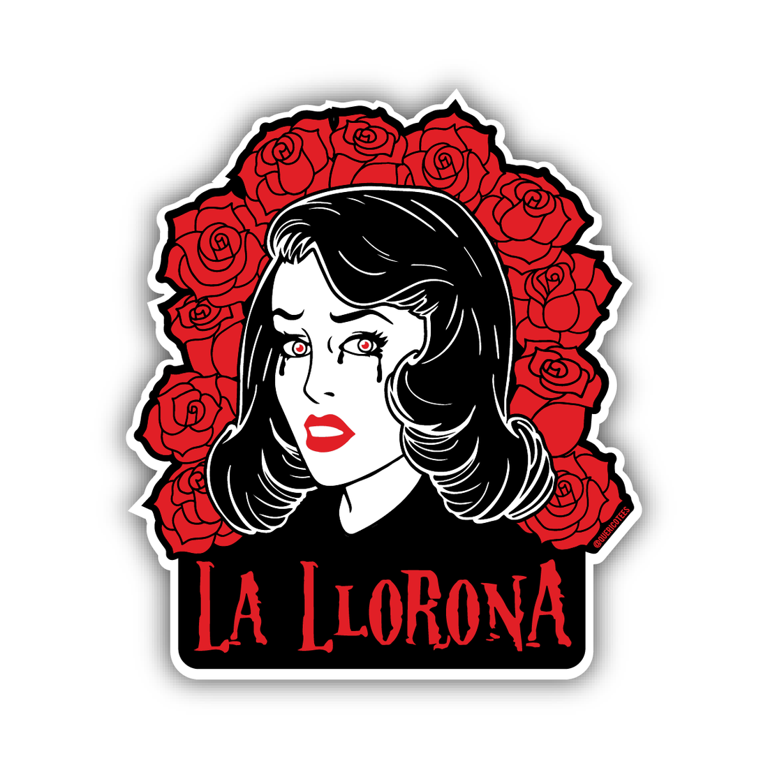 La Llorona Sticker – Que Rico T-Shirt Co.