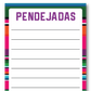Pendejadas Serape Slim Notepad