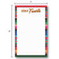 Stay Fuerte Serape Notepad